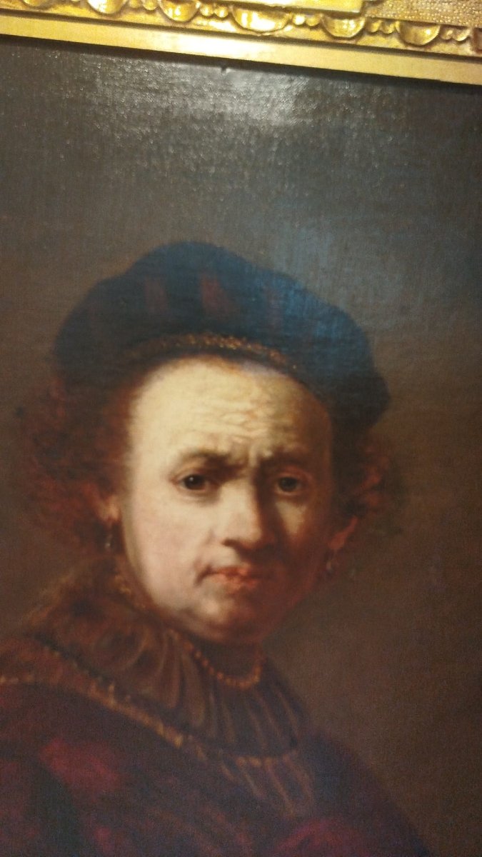 Autoritratto di Rembrandt, XIX secolo.-photo-2