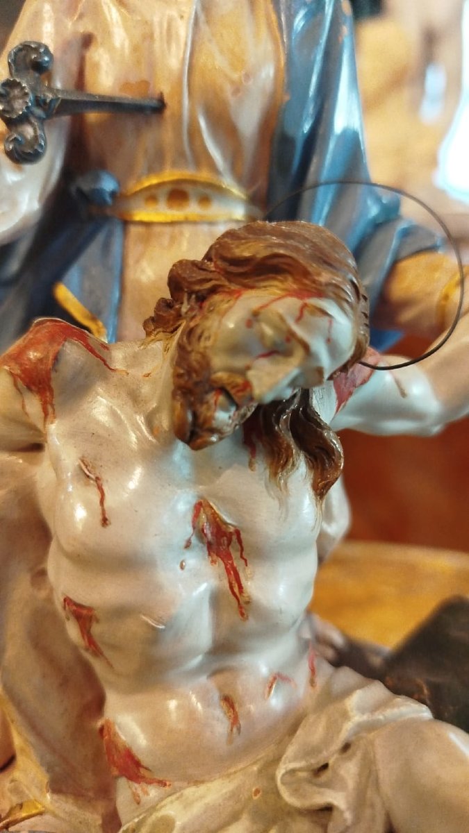 Pietà – Capolavoro della scultura barocca napoletana, attribuibile a Nicola Fumo-photo-4