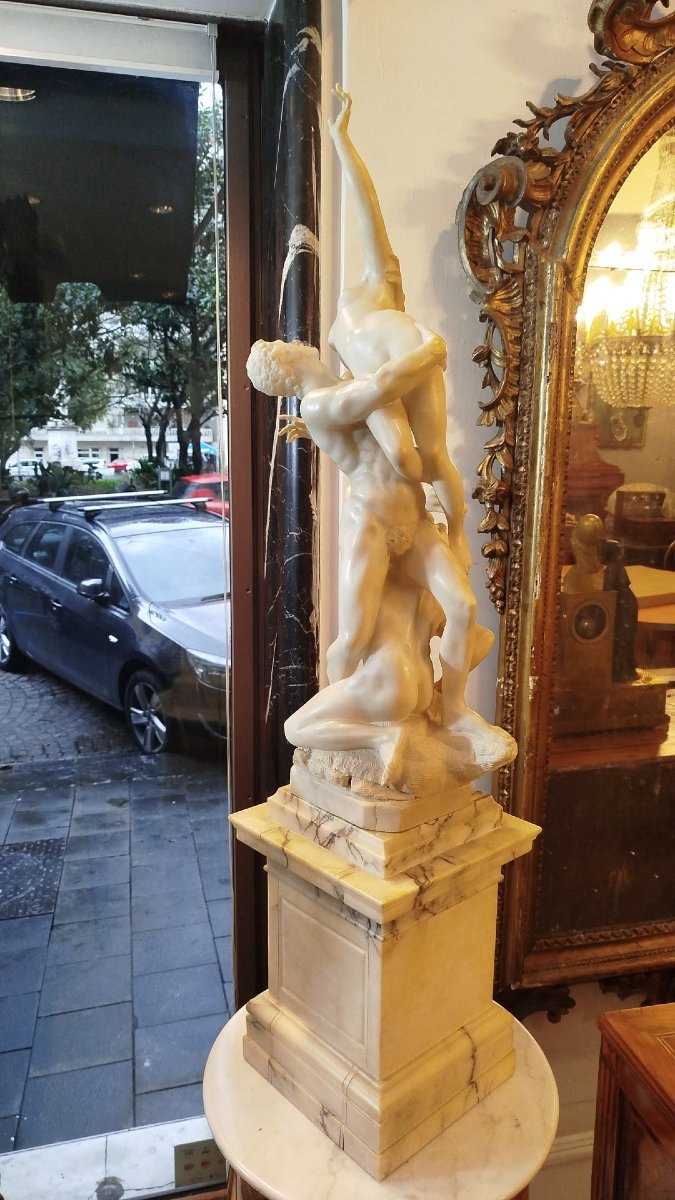 Scultura raffigurante il Ratto delle Sabine – XIX secolo-photo-3