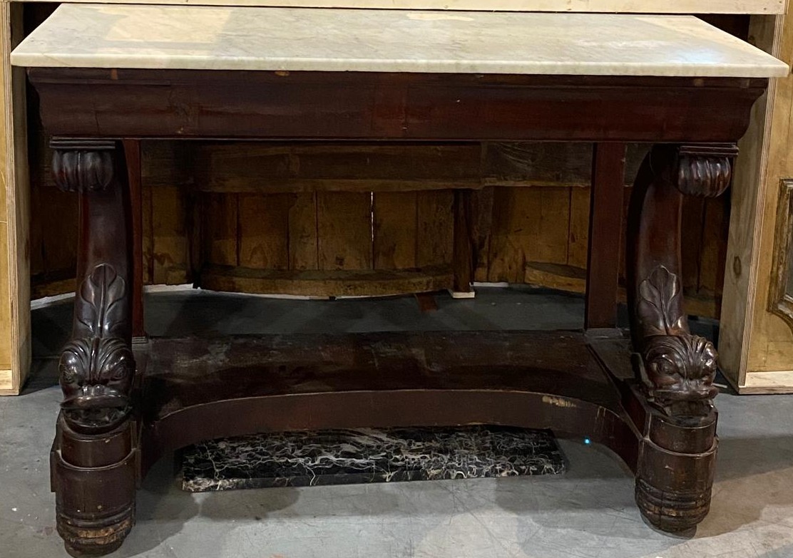 Consolle Impero – Napoli, Piano in Marmo