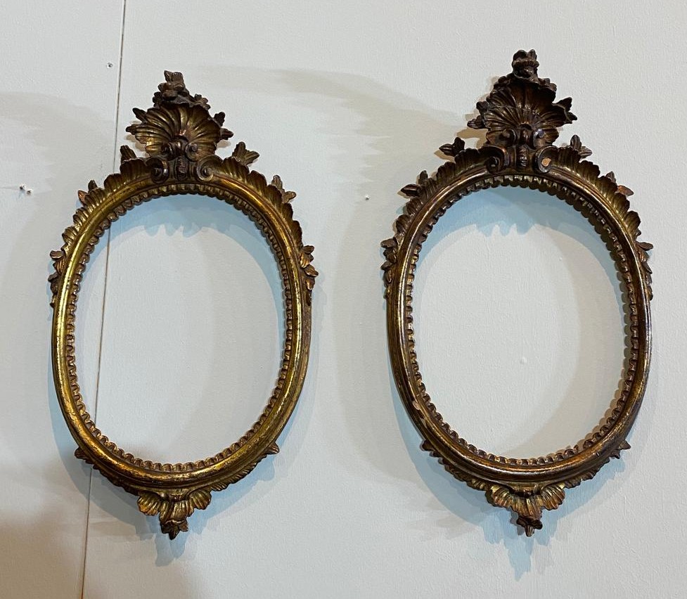 Coppia di Cornici Ovali Luigi XV – Napoli