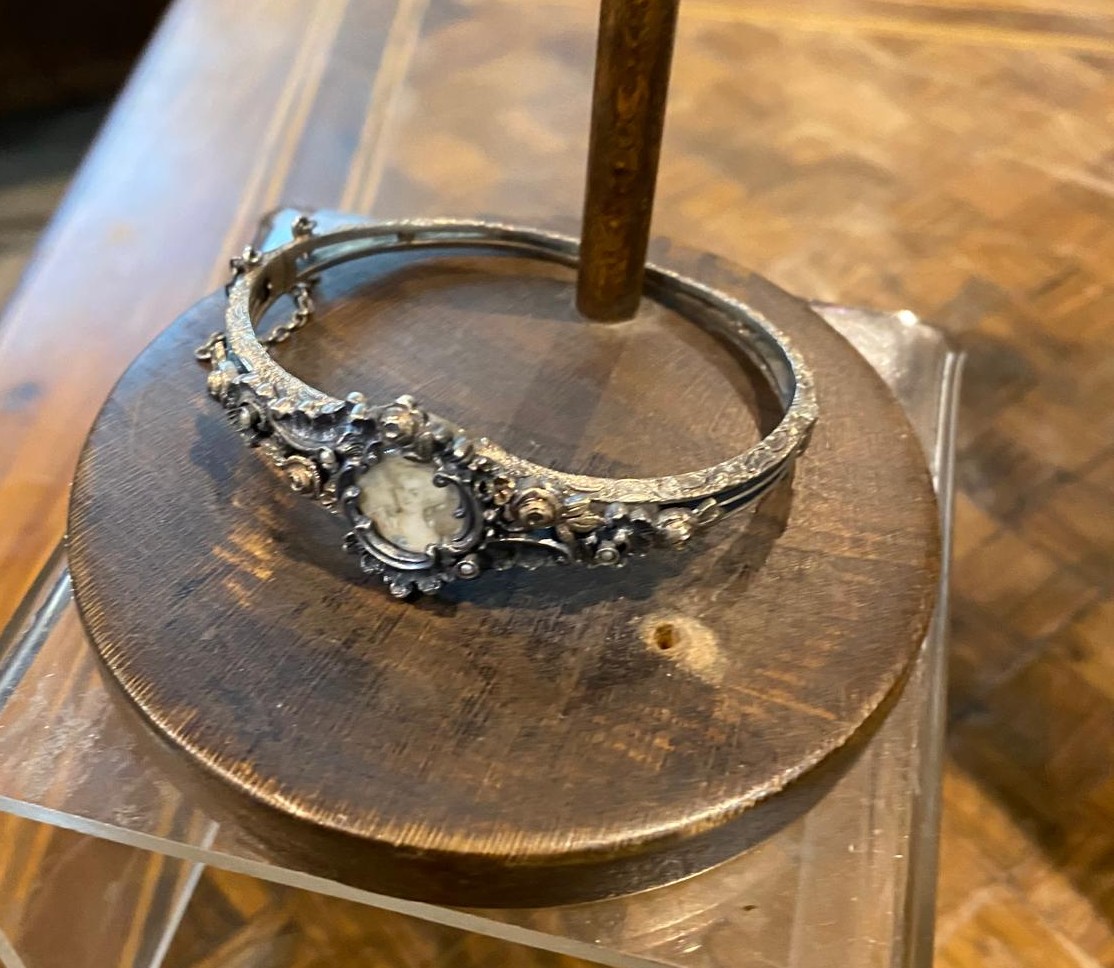 Bracciale in Argento e Oro 14 Carati con Miniatura-photo-2
