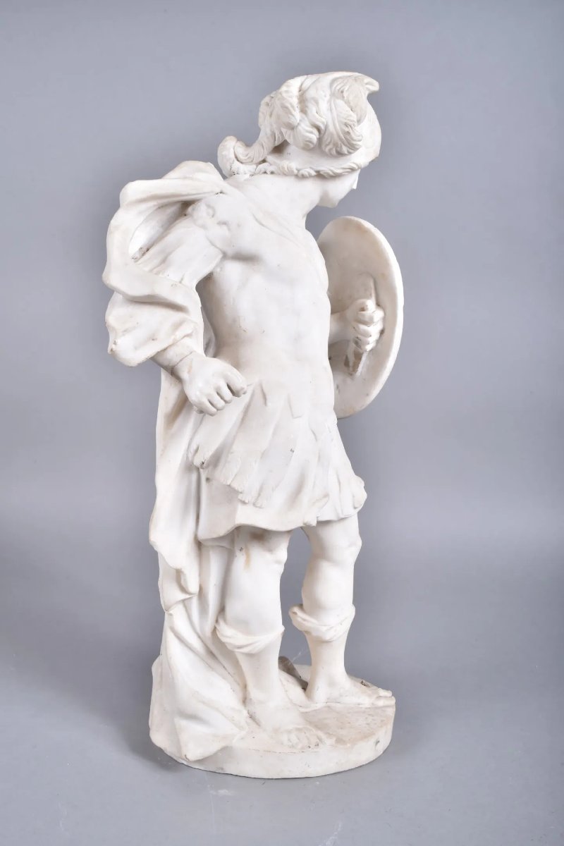 Scultura in Marmo Bianco – Scuola del XIX secolo nel gusto del XVII secolo-photo-4