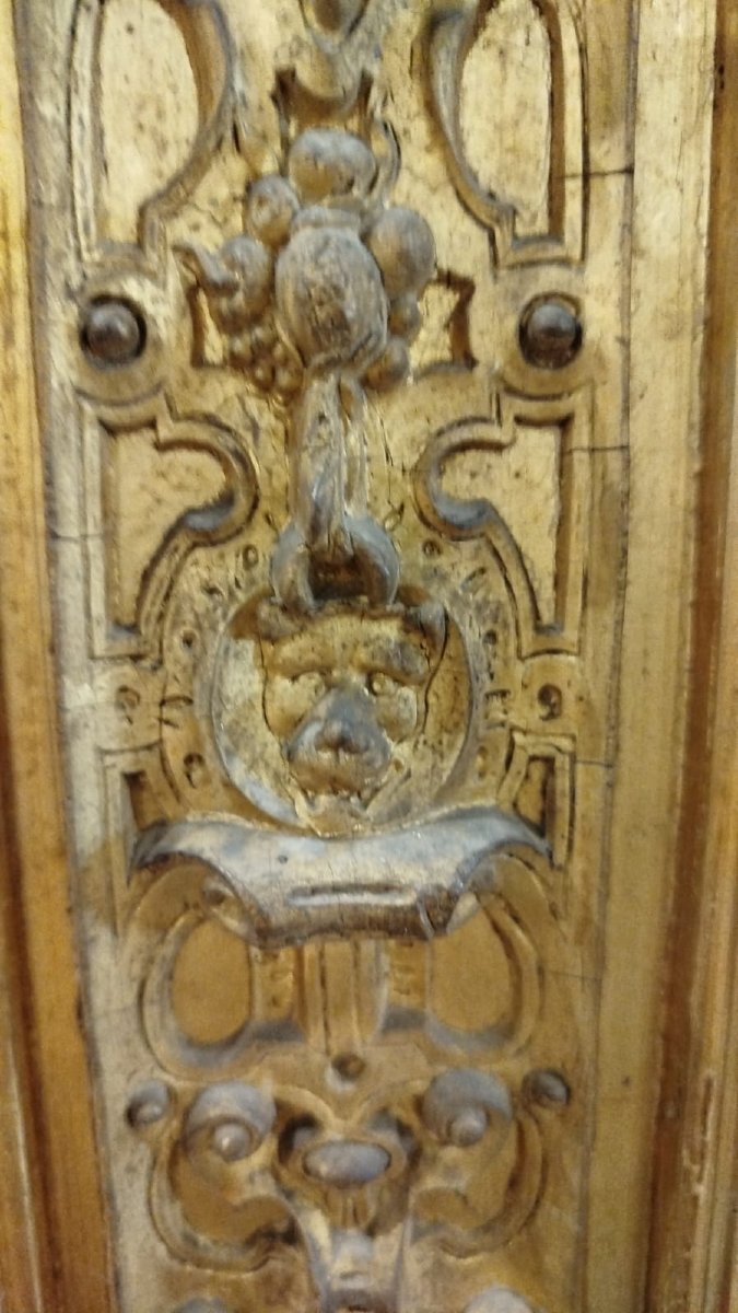 Coppia di specchiere francesi XIX secolo con specchi a mercurio – grandi dimensioni-photo-3