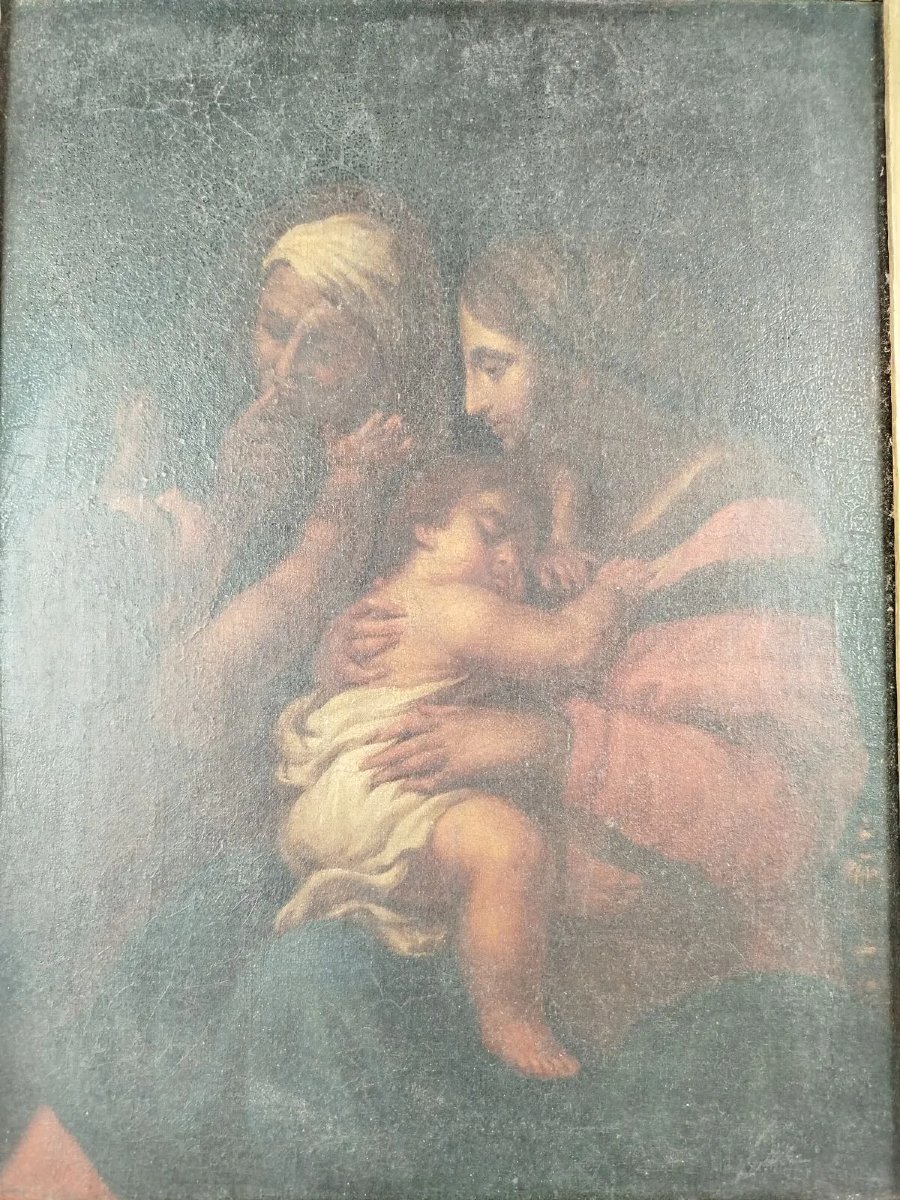 Scuola emiliana, XVII secolo – Vergine con Bambino, santa Elisabetta e san Giovanni Battista-photo-3