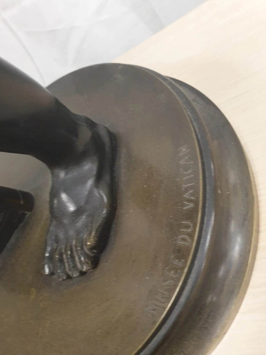 Fauno ai cembali – Scultura in bronzo patinato-photo-1