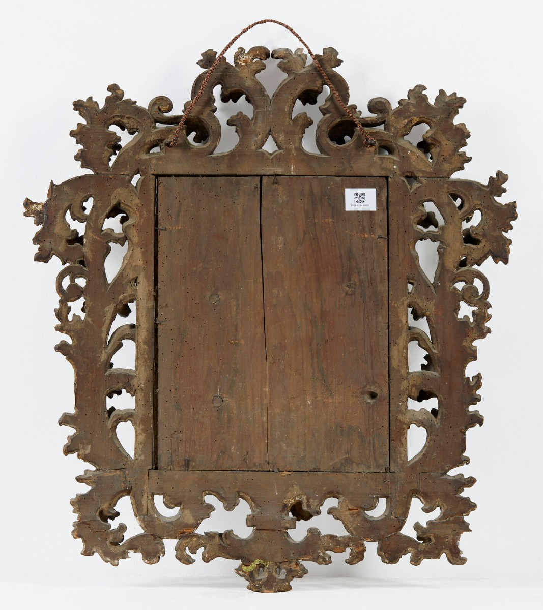 Importante specchiera in cornice di legno intagliato e dorato – XVIII secolo-photo-2