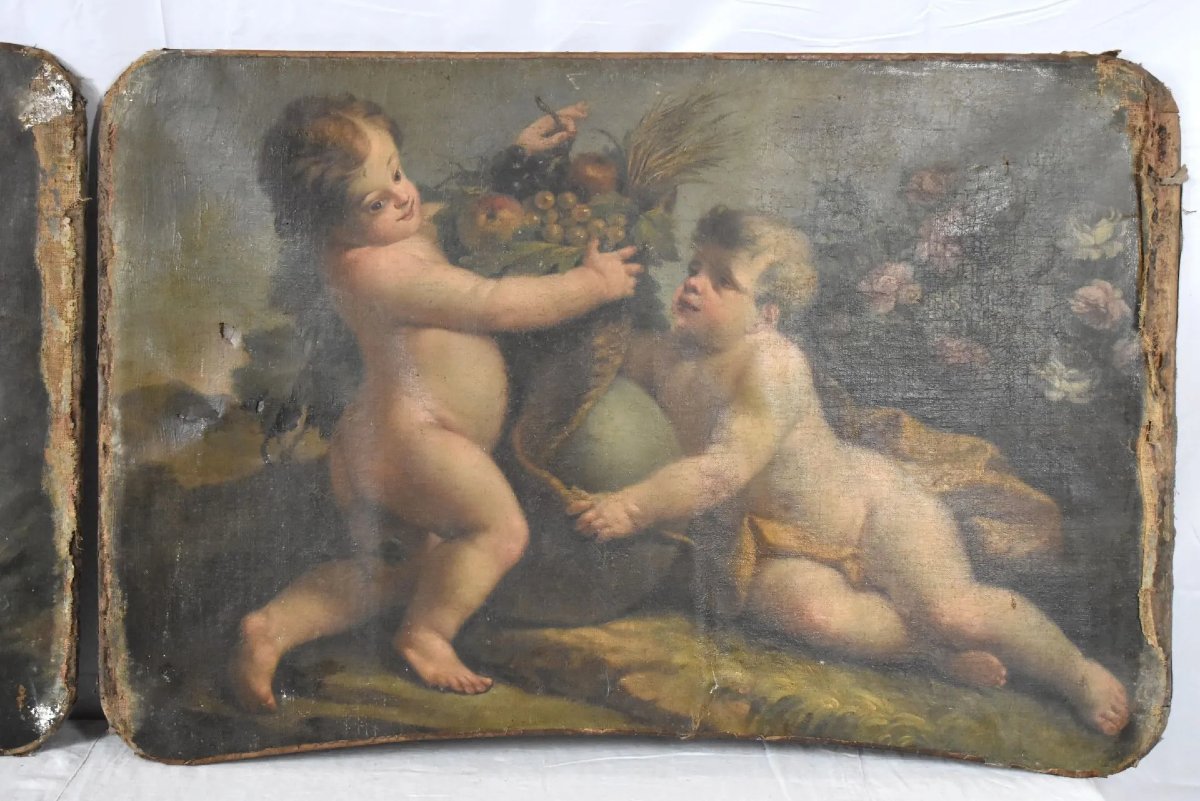 Scuola francese del XVIII secolo – Cherubini in gioco-photo-3