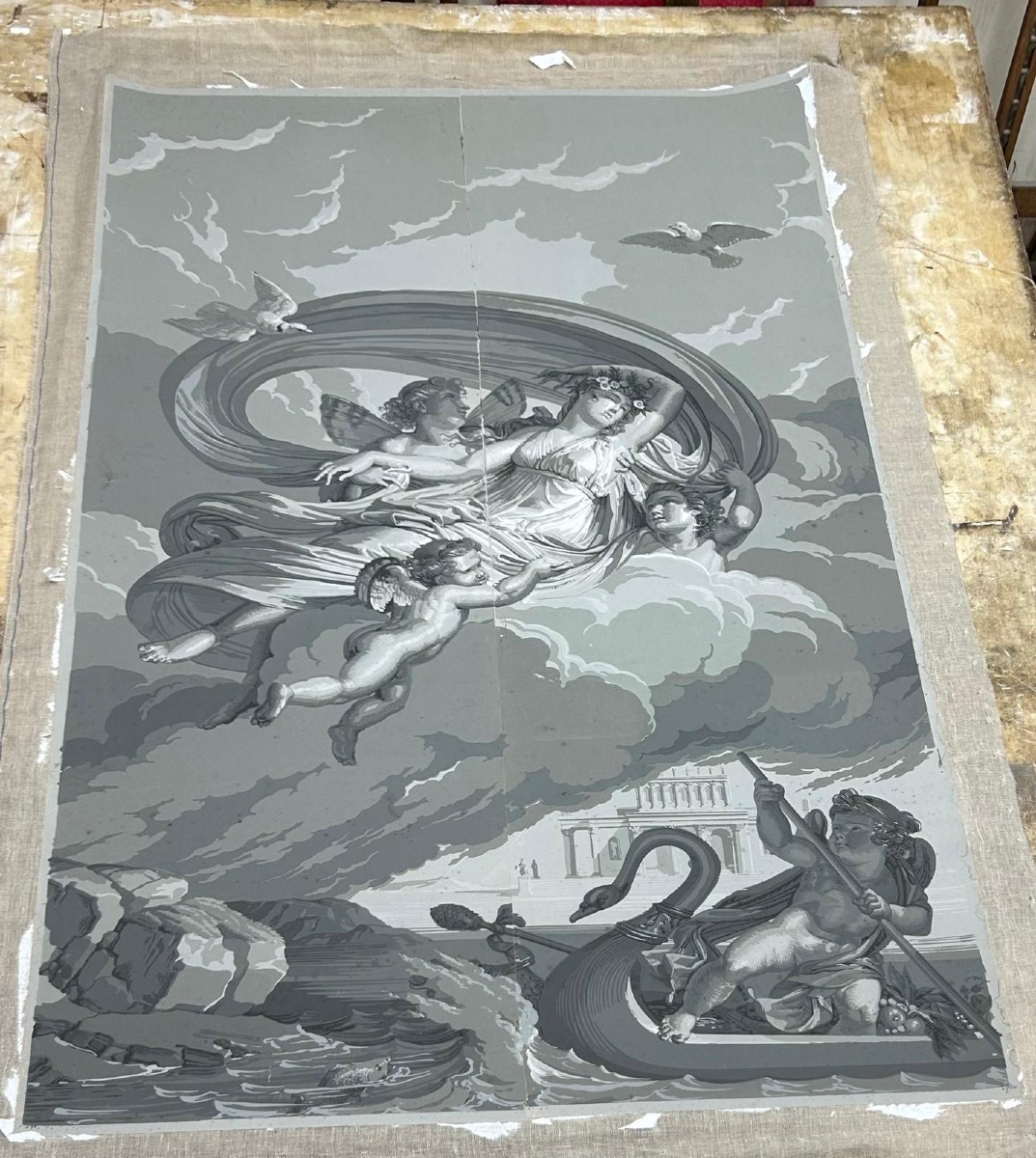 Coppia di grisaille – XIX secolo-photo-2