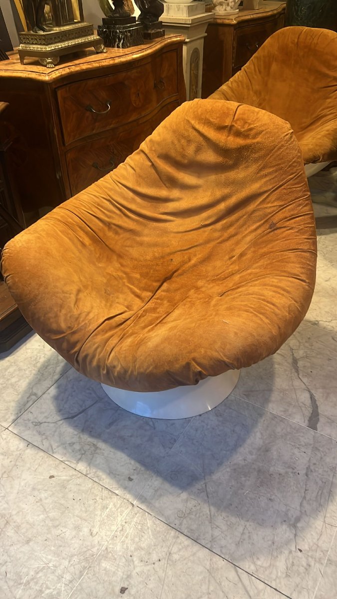 Coppia di poltrone Space Age “Rodica” di Mario Brunu per Comfort, 1961