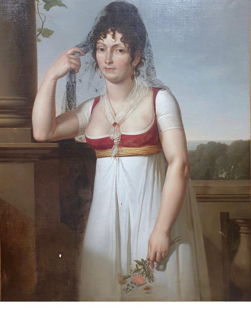 Louis Lafitte/Laffitte (1770–1828) “Ritratto di donna in abito Impero”-photo-4