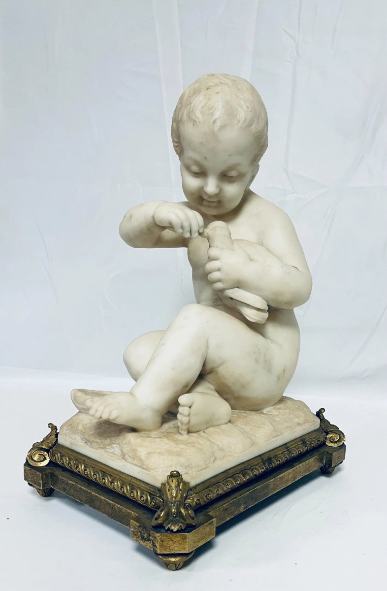 Scuola del XIX secolo “Amore con la colomba”