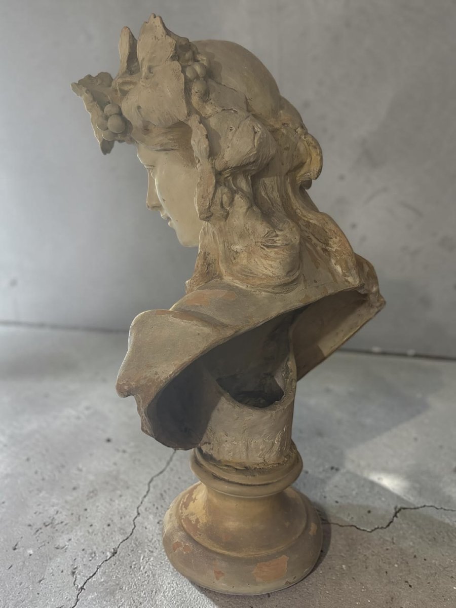 Statua in terracotta del XIX secolo – Flora-photo-2