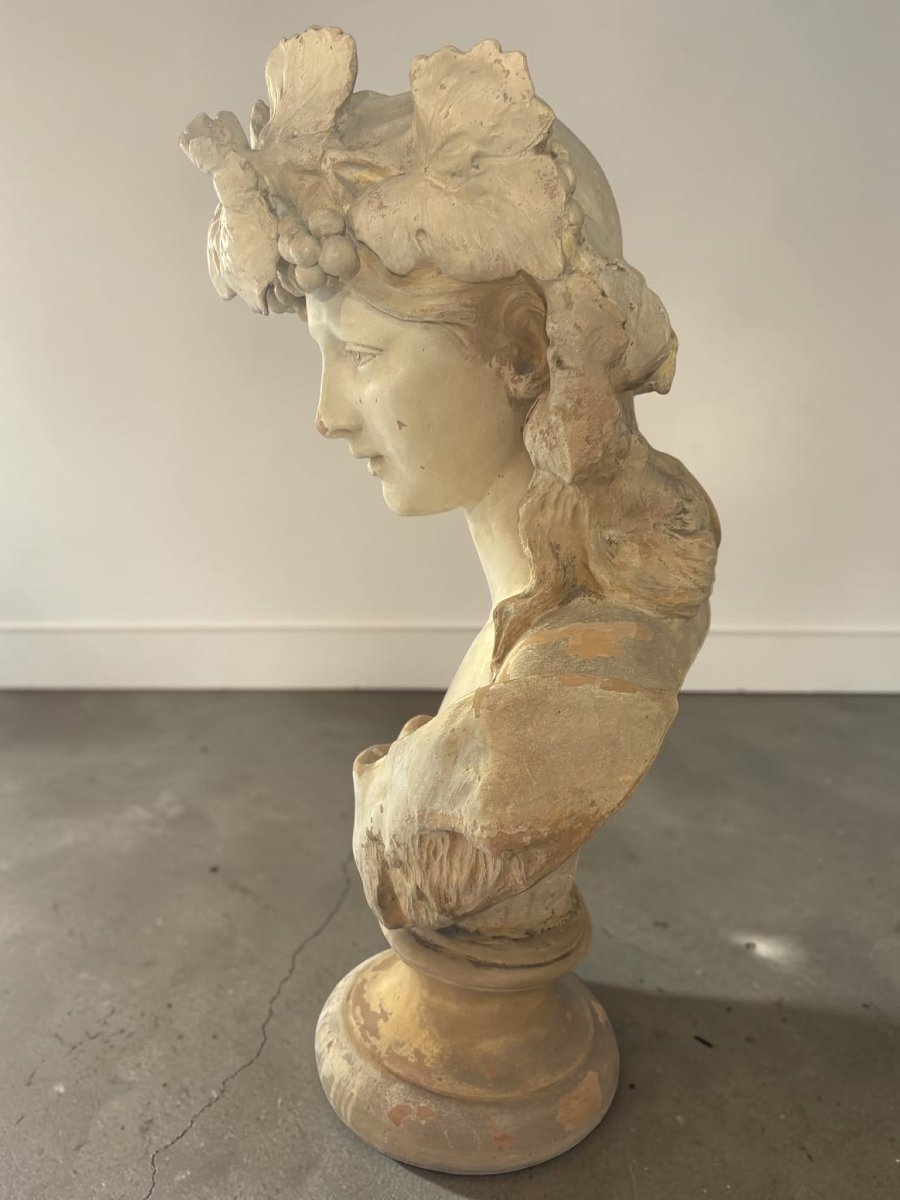 Statua in terracotta del XIX secolo – Flora-photo-3