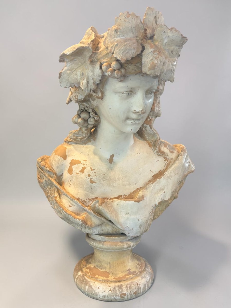 Statua in terracotta del XIX secolo – Flora-photo-4