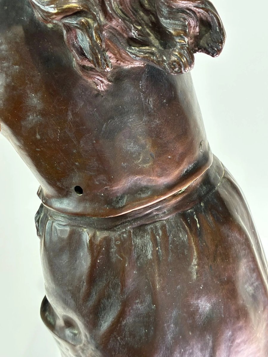 Nicolas Lecornet – “Colin-Maillard” – Scultura in bronzo, XIX secolo-photo-4