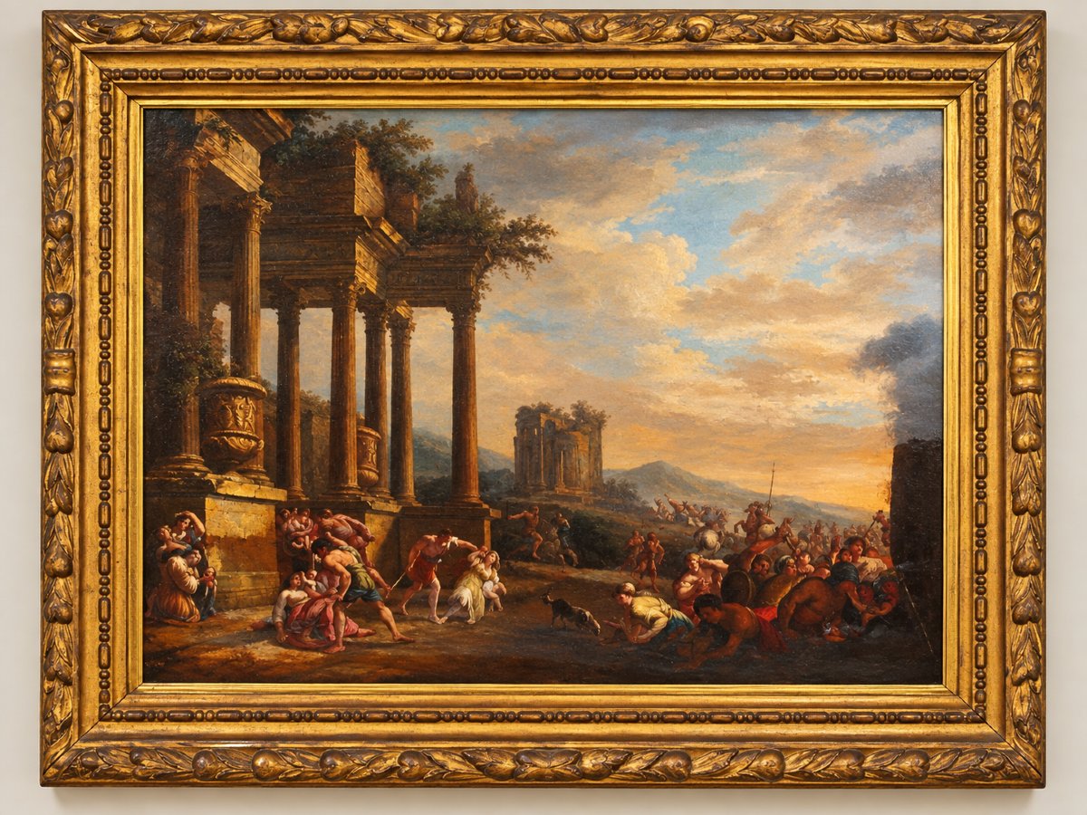 Quadro firmato Francesco Antonio Cicalese – Napoli – 125 × 98 cm
