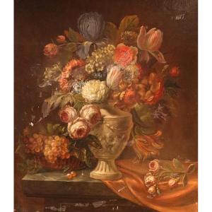 Natura morta con bouquet di fiori