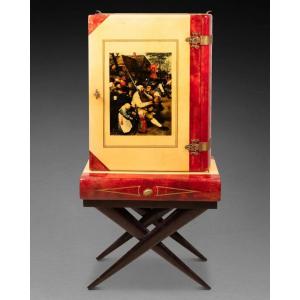 Aldo TURA (1909-1963). BAR a forma di due libri, ca. 1950.