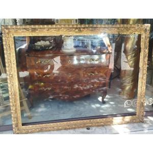 Cornice antica dorata a foglia oro, XVIII secolo