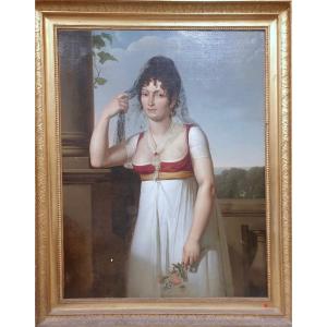 Louis Lafitte/Laffitte (1770–1828) “Ritratto di donna in abito Impero”