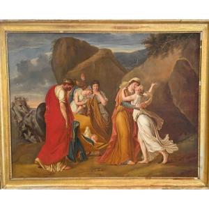 Psiche che saluta la sua famiglia – Scuola francese, 1780