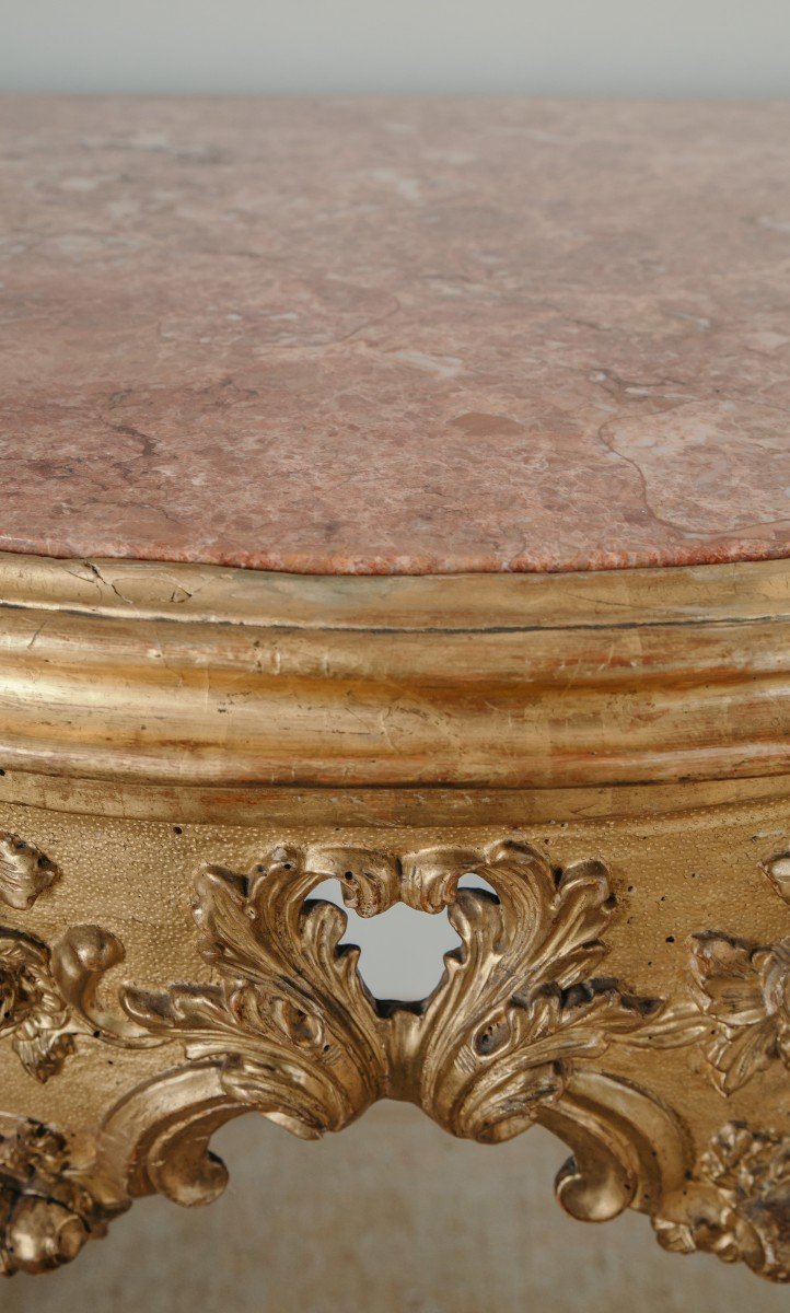 Console veneziana in legno dorato, Luigi XV-photo-4