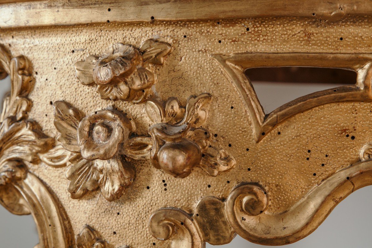 Console veneziana in legno dorato, Luigi XV-photo-5