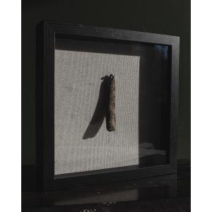 Archaic Period Bone Tool In Shadow Box Frame