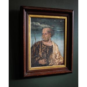 Saint Peter, Oil On Cradled Panel, Circle Of Andrea Mantegna (1431 - 1506)