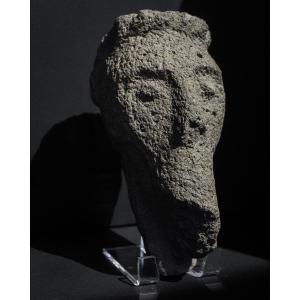 Neolithic Basalt Beak Faced Head