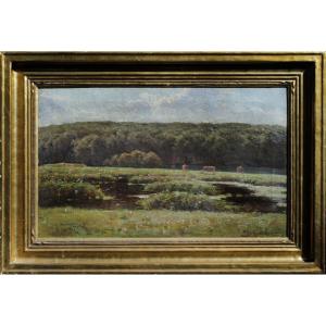 Axel Birkhammer (1874 _ 1936) - Impressionist Landscape - Oil On Canvas, école All.