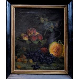 Gustave Bienvetu (1850 - 1916) Still Life With Fruit - 45 X 57