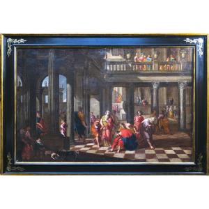 Late 17th-century Romano-bolonese School (82 X 121 Cm) In The Manner Of Jean Lemaire