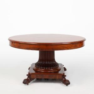 Antique English Victorian Extendable Dining Table, Circa 1830