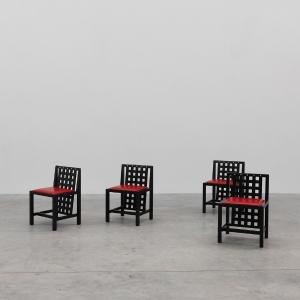 Set Of 4 Ds3 Dining Chairs By Charles Rennie Mackintosh For Atelier Int