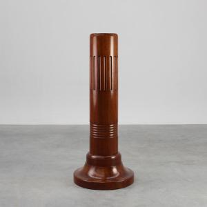 Art Deco Sculptural Base In Solid Wood, France, Circa 1925