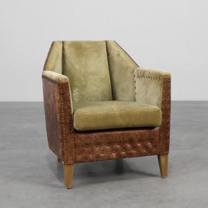 Sculptural Art Deco Armchair, France 1930s