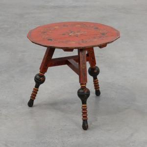 Hindeloopen Side Table From The Early 19th Century, Netherlands