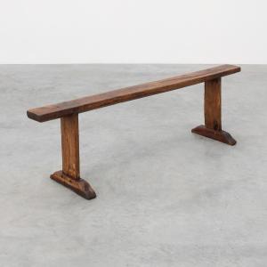 Rustic Oak Farm Bench, France Circa 1820