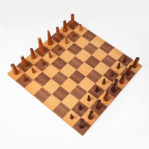 Rare De Coene Chess Set With Original Box, Attributed To Christophe Gevers, Belgium