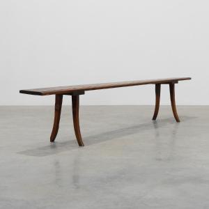 Wooden Wabi-sabi Bench With Patina, Japan, 19th Century