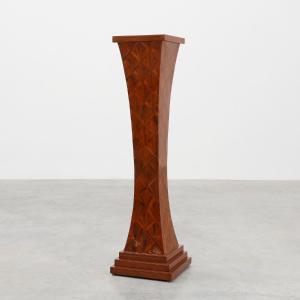 Large Art Deco Console In Wood Marquetry, France, Circa 1920