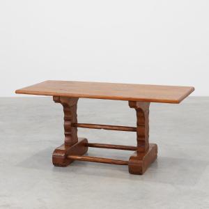 Antique Oak Coffee Table From A Monastery, France, 17th Century
