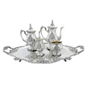 5 Pieces  Silverplated Coffee And Tea Set 