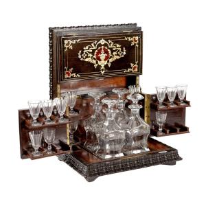 Napoleon III Period Marquetry Liqueur Cellar