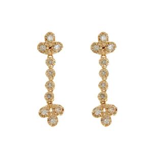 Pair Of 9ct Gold Diamond Stud Earrings 