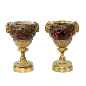 Bronze Cassolettes From The Napoleon III Period