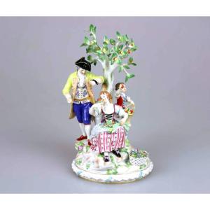 Meissen Porcelain Group, Late 19th Century, 1st Choice, 