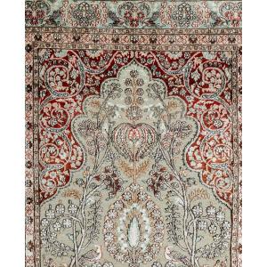 Persian Qum Silk Rug, 154 X 93 Cm